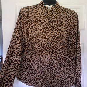 Leopard ladies blouse